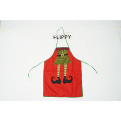 Sort Craciun, Kadeny, cu model de elf, rosu, pentru adulti, poliester