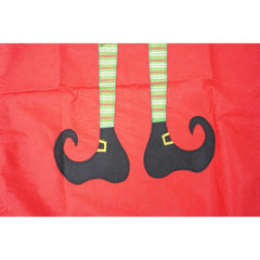 Sort Craciun, Kadeny, cu model de elf, rosu, pentru adulti, poliester