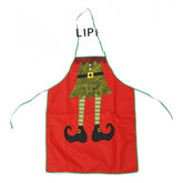 Sort Craciun, Kadeny, cu model de elf, rosu, pentru adulti, poliester