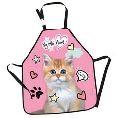 Sort protectie haine SM My Little Friend Cat 42784, pentru pictura, roz/negru