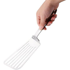 Spatula flexibila Kaveny, Fish Turner, din otel, durabila, cu margini subtiri pentru taiere, pentru carne, oua, peste, multifunctionala, argintiu