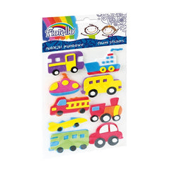 Abtibilduri - masini, 45-56mm, gumat, set 9 buc, Fiorello, GR-NP129 / 170-2385