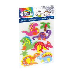 Abtibilduri - dinozauri, 25-70mm, gumat, set 8 buc, Fiorello, GR-NP130 / 170-2386