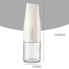 Sticla de Ulei Automata, Kadeny, Sticla pentru Lichide de Bucatarie, 23.7 x 7.25 cm, Volum 550 ml, Alba