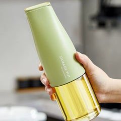 Sticla de Ulei Automata, Kadeny, Sticla pentru Lichide de Bucatarie, 23.7 x 7.25 cm, Volum 550 ml, Verde