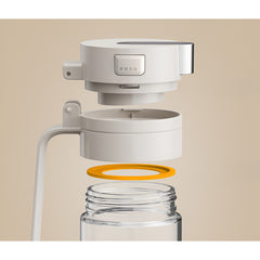 Dispenser pentru Ulei, Kadeny, Deschidere si Inchidere Automata a Rezervorul, cu Inductie Gravitationala, 550 ml, 12x7.6x20.5 cm, Alb