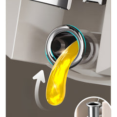 Dispenser pentru Ulei, Kadeny, Deschidere si Inchidere Automata a Rezervorul, cu Inductie Gravitationala, 550 ml, 12x7.6x20.5 cm, Alb