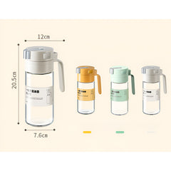 Dispenser pentru Ulei, Kadeny, Deschidere si Inchidere Automata a Rezervorul, cu Inductie Gravitationala, 550 ml, 12x7.6x20.5 cm, Verde