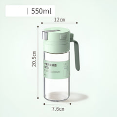 Dispenser pentru Ulei, Kadeny, Deschidere si Inchidere Automata a Rezervorul, cu Inductie Gravitationala, 550 ml, 12x7.6x20.5 cm, Verde