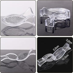 Storcator de Citrice Manual, Kadeny, Rezistente, Usor de Folosit si Depozitat, Durabil, Calitativ, 12x5.2 cm, Model Peste, Transparent