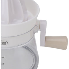 Storcator de Citrice Manual, Kadeny, Rezistente, Usor de Folosit si Depozitat, Durabil, Calitativ, 16.5x13cm, Transparent/ Alb