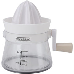 Storcator de Citrice Manual, Kadeny, Rezistente, Usor de Folosit si Depozitat, Durabil, Calitativ, 16.5x13cm, Transparent/ Alb