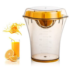 Storcator manual citricie Kaveny, cu recipient de 600 ml, 15x8.5x13.5 cm, material ABS, Transparent