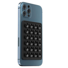 Suport Adeziv Universal, Kadeny, pentru Telefon/Tableta, cu 24 Ventuze, potrivit pentru Tik-Tok/Selfie/Vizionare Video, din Silicon, 8 x 5.5 x 1 cm, Negru