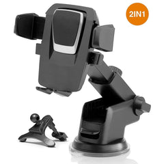 Suport auto cu brat telescopic Kadeny pentru telefon BK0049-C, Negru