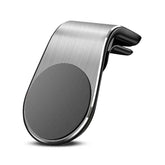 Suport de Telefon, Kadeny, pentru Ventilatie, din ABS si Magnet, 3.8 x 3.7 x 6.2 cm, Universala, Argintiu