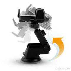 Suport auto pentru telefon, 2nd A1 Telescopic cu Ventuza Negru