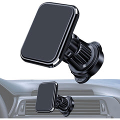 Suport Auto pentru Telefon, Kadeny, MagSafe, cu Magnet, Prindere Grila de Ventilatie, Detalii Fine, Rotativ 360 de Grade, Plastic Magnet Silicon, 5.1x3.9 cm, Negru