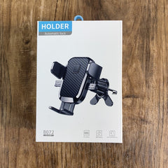 Suport Auto Telefon Kadeny, Prindere Grila Ventilatie, Tija Fixare Reglabila, Rotativ 90 grade, Design Modern, Detalii Fine, Material Plastic si Silicon, 11 x 8.5 cm, Model 3, Negru