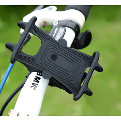Suport Telefon pentru Bicicleta, Motocicleta, Trotineta, din Silicon 4-7 inch, Negru