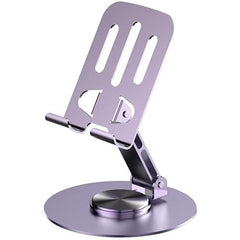 Suport de Birou pentru Telefon sau Tableta, Kadeny, din Metal, Pliabil, 5.7 x 13.5 x 8.7 cm, Universal, Mov