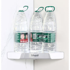 Suport Depozitare, Kadeny, din Plastic, Montare fara Perforatii, pentru Baie/Bucatarie, 28 x 39 x 4.5 cm, Gri