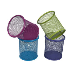 Suport instrumente de scris Office Cover 3504, cilindric, plasa metalica, diverse culori