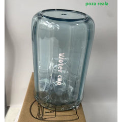 Suport Multifunctional 2 in 1, Pahar si Suport pentru Periuta de Dinti, Kadeny, Plastic, Dimensiune: 10.4 x 7.3 x 7.3 cm, Albastru