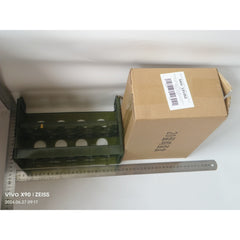 Suport - Organizator pentru Oua in Frigider, Kadeny, pentru 20 de oua in 2 Straturi, din Plastic 25.5 x 10 x 17 cm, Verde Transparent