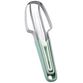 Taietor Decojitor pentru Pepene, Kadeny, pentru Legume si Fructe, Multifunctional, Set din 3 Parti, Otel Inoxidabil si Plastic PP, 22.5 x 7 cm Verde