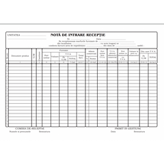 Tipizat - NIR cu TVA - A4, landscape, simplu, 100 file