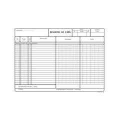 Tipizat - registru de casa lei - A4, landscape, simplu, 100 file