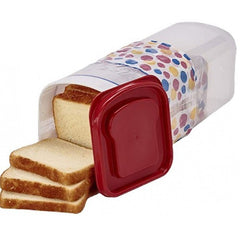 Cutie Depozitare Paine, Kadeny, din Plastic, 34 x 13 cm, Pastreaza Prospetimea, Capac Rosu