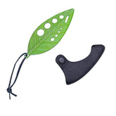 Tocator manual pentru ierburi Kaveny, instrument de curatat frunze, tocator, margini ascutie, 9 gauri de diferite dimensiuni, multifunctional, material otel inoxidabil, rezistent la rugina, 14 x 5.5 cm, verde