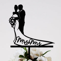 Topper Tort, Kaveny, Model 1 Mr&Mrs, 17.5 x 11 cm, Negru
