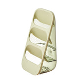 Suport - Organizator pentru Tacamuri, Kadeny, 3 Compartimente, Suport pentru Cosmetica, Ustensile, Material PP Durabil, 33 x 16 x 15 cm Verde