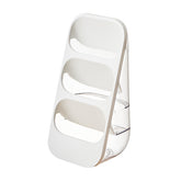 Suport - Organizator pentru Tacamuri, Kadeny, 3 Compartimente, Suport pentru Cosmetica, Ustensile, Material PP Durabil, 33 x 16 x 15 cm Alb