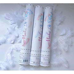 Tub de Confetti, Kaveny, Model Pene, 27 cm, Make It Fly, Alb