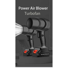 Suflanta de Aer Multifunctionala Portabila, Kadeny, Incarcare Auto, pentru Gratar, Masina, Indepartare Frunze si Praf, 1500 mAh, Viteta de Rotatie 25000 RPM, 2 Baterii de Li si Incarcator, Negru