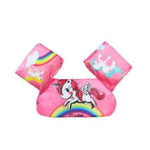 Vesta de salvare pentru copii cu aripioare de inot, Kaveny, Roz, Model unicorn