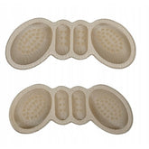 Set 2 Branturi cu Pernute pentru Calcai, Kaveny, Suport Interior pentru Incaltaminte, Marime Universala, Aderent pe Piele, Crem