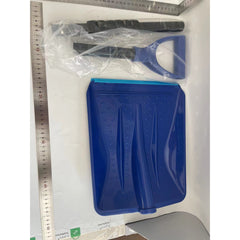 Lopata de Zapada, Kadeny, Multifunctionala, Demontabila, cu Maner Antiderapant, Aluminiu, Plastic, Solutia pentru Iarna, pentru Deszapezire, 80x11x25.7 cm, Albastra