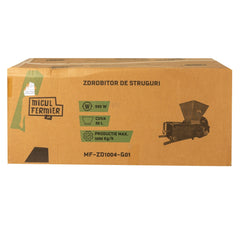 Zdrobitor struguri electric Micul Fermier 0.55kW, cuva 30L, capacitate maxima de productie 1000 Kg/h, cu desciorchinator