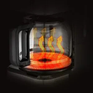 Aparat de Cafea HALEY 950W, 1.5L, LED Display, Anti-Drip, Brewing Inteligent, Inox, Control Temperatura Precis