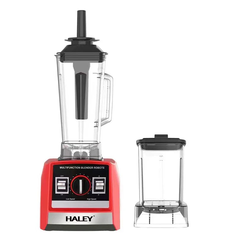 Blender Profesional HALEY® HY-982, 5500W, Recipient 2.5L, Lame din Otel Inoxidabil, Functionare Umed/Uscat, Rosu/Negru