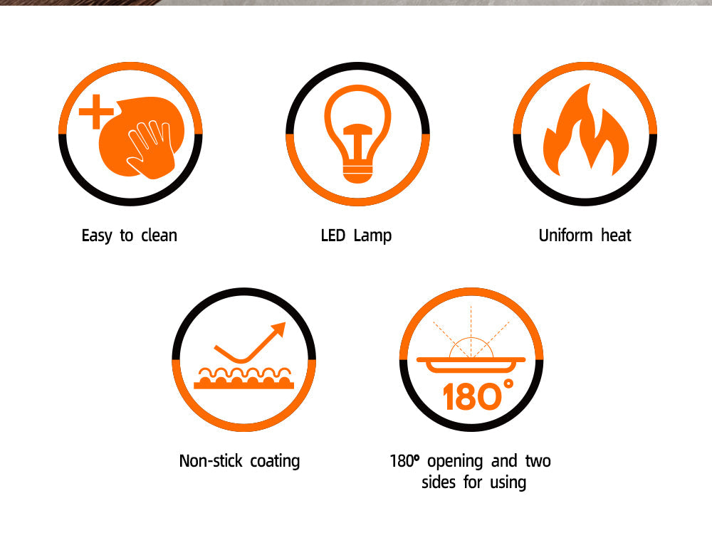 Aparat Mini Waffe HALEY®, 800W, Placi Antiaderente, Indicator Luminos, Design Compact, Rosu