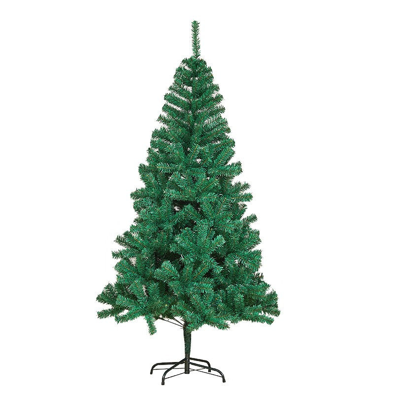 Brad de Craciun artificial cu suport inclus Kadeny, 120 cm, 240 ramuri/varfuri, material plastic, suport clasic, fara iluminare, utilizat pentru interior/exterior, verde
