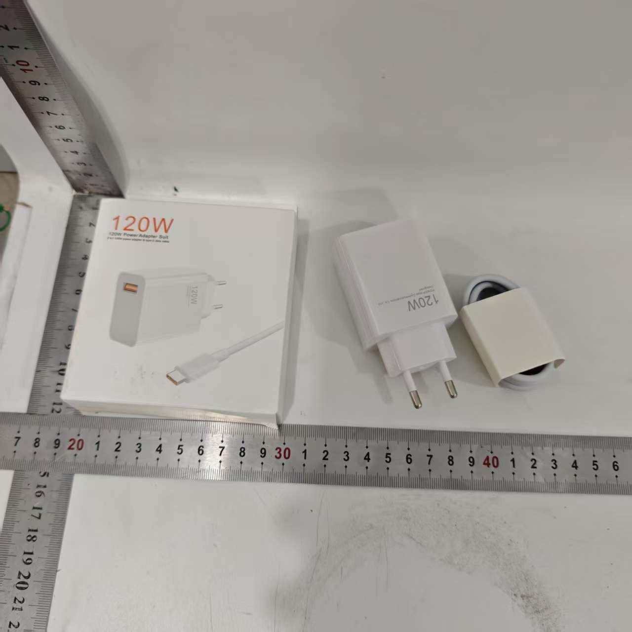 Incarcator Retea Super Charge pentru Telefon, Kadeny, 120W Standard UE, Port USB-B cu Cablu TYPE-C de 1m Inclus, Alb