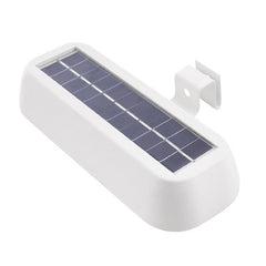 Lampa solara LED dreptunghiulara pentru perete Kaveny, 18 x 7 cm, senzor miscare, 6V, ABS, 2200mAh, rezistent la apa, culoare lumina alb rece, alb