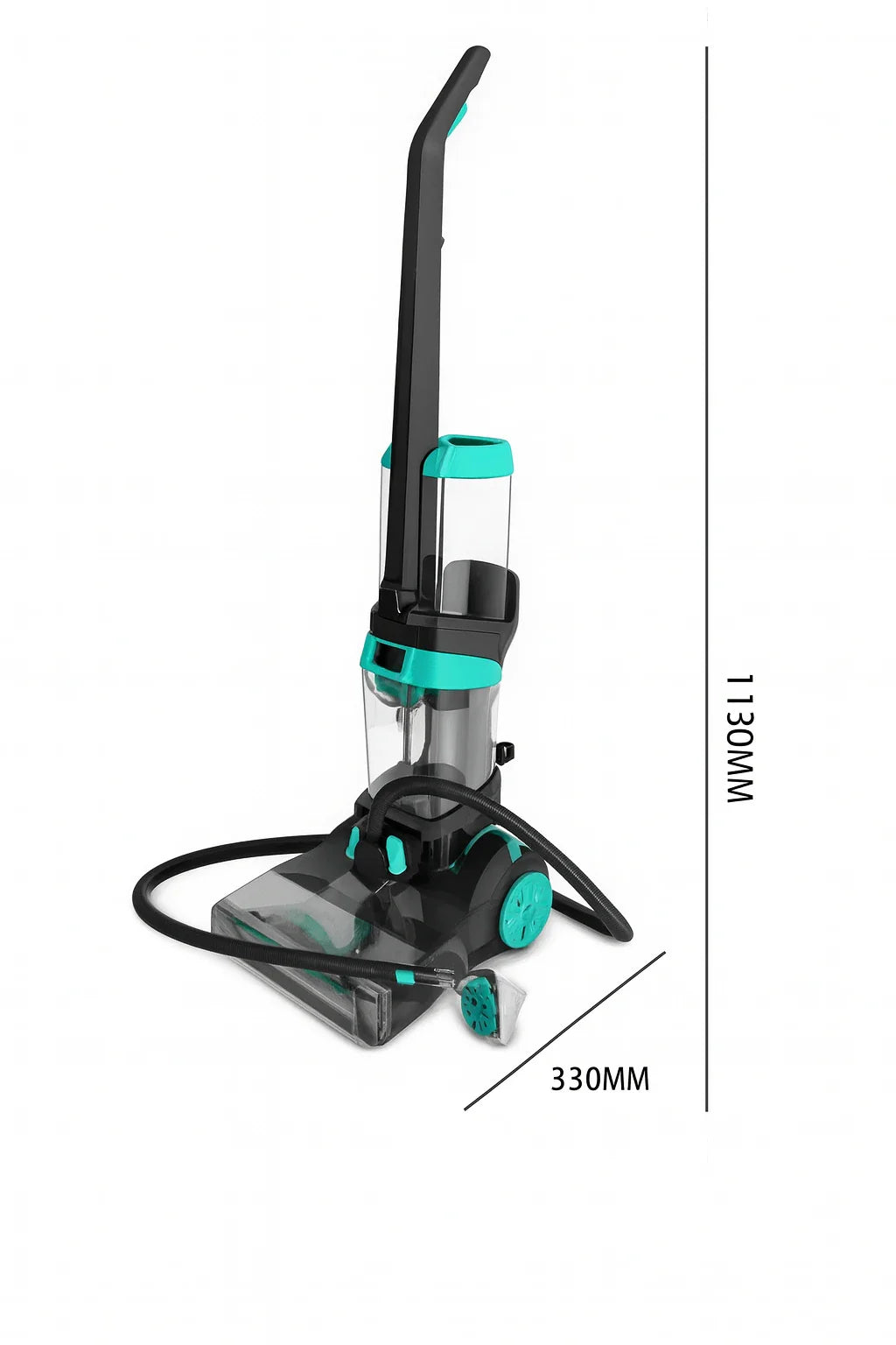 Aparat de Curatat Covoare HALEY HY-3916, 3600W, Rezervor Dublu, Incalzire Apa, Uscare Rapida, 7.2 kg, 2.1L / 1.6L Capacitate